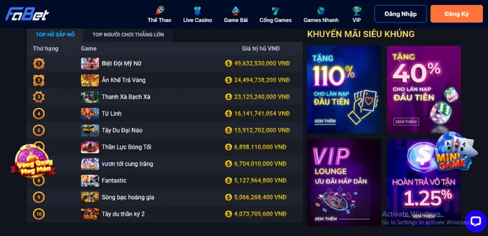 Bí quyết chơi slot games thắng lớn